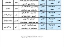 لیگ پیشکسوتان مازندران قرعه کشی شد